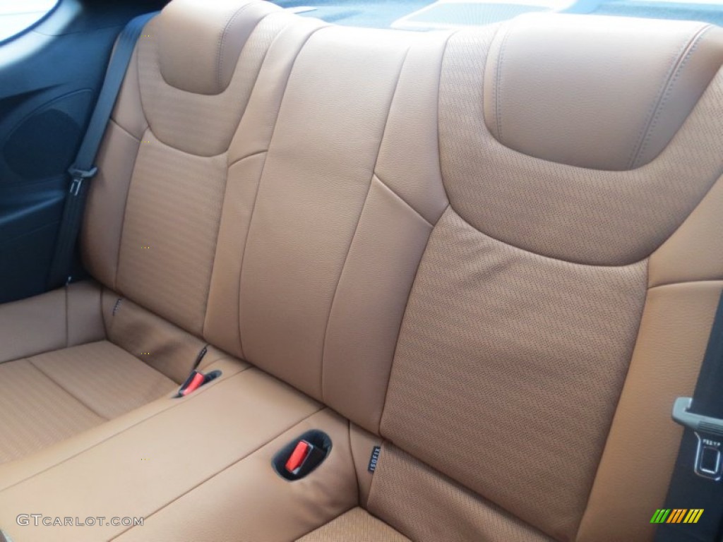 Tan Leather Interior 2013 Hyundai Genesis Coupe 3.8 Grand Touring Photo #75986611