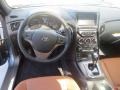 Tan Leather 2013 Hyundai Genesis Coupe 3.8 Grand Touring Dashboard