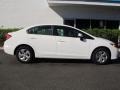 2013 White Orchid Pearl Honda Civic LX Sedan  photo #2