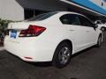 2013 White Orchid Pearl Honda Civic LX Sedan  photo #3