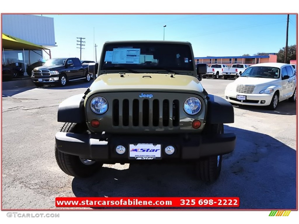 2013 Wrangler Unlimited Sport S 4x4 - Commando Green / Black photo #9