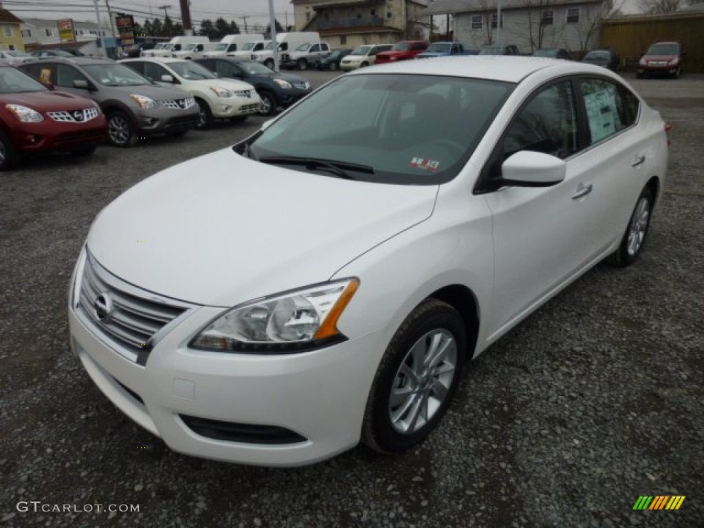 Aspen White 2013 Nissan Sentra SV Exterior Photo #75987331