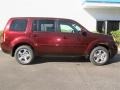 2013 Dark Cherry Pearl Honda Pilot EX-L  photo #2