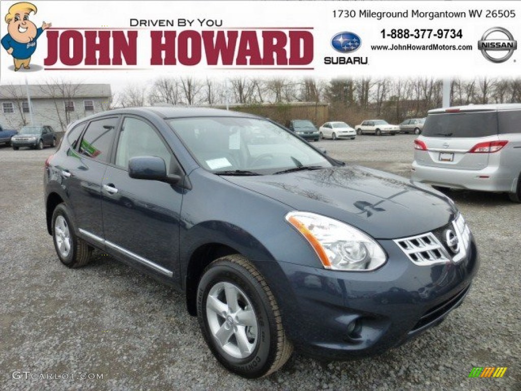 2013 Rogue S Special Edition AWD - Graphite Blue / Gray photo #1