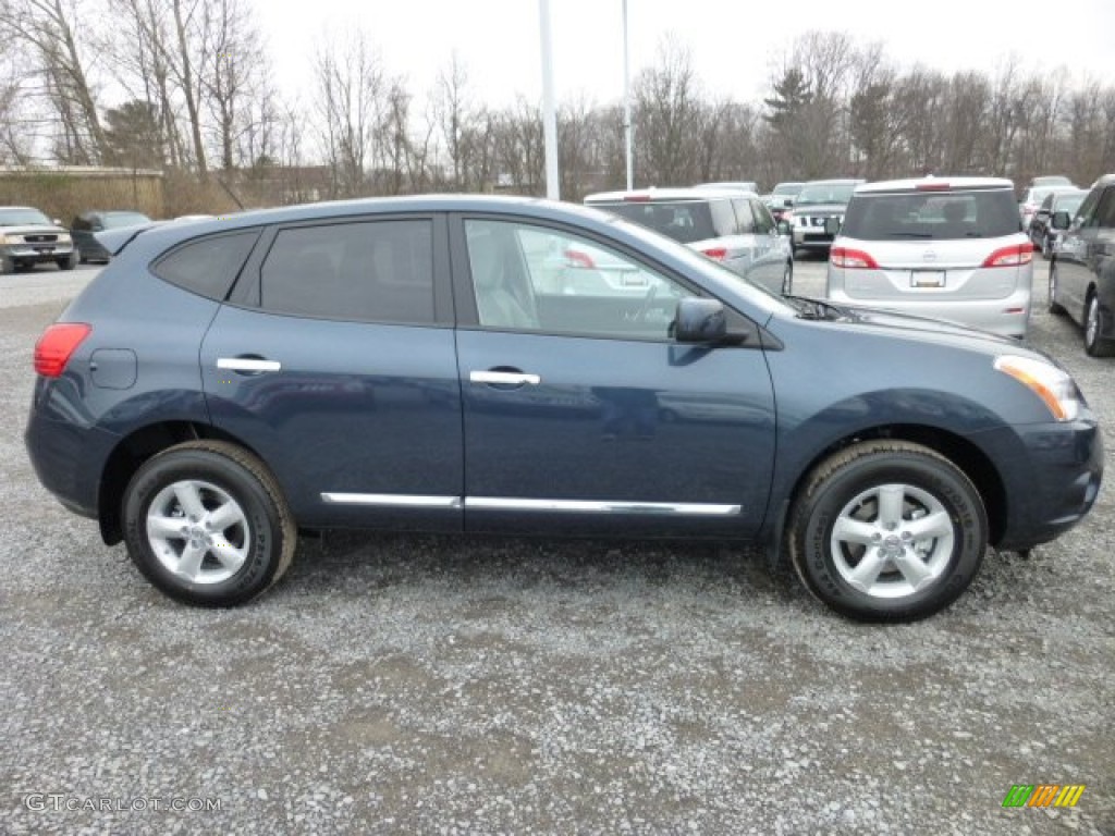 2013 Rogue S Special Edition AWD - Graphite Blue / Gray photo #8