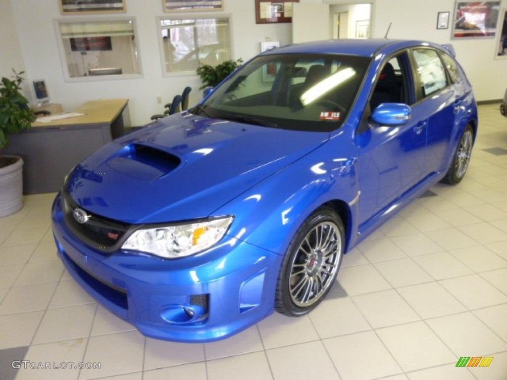 WR Blue Pearl 2013 Subaru Impreza WRX STi 5 Door Exterior Photo #75990841