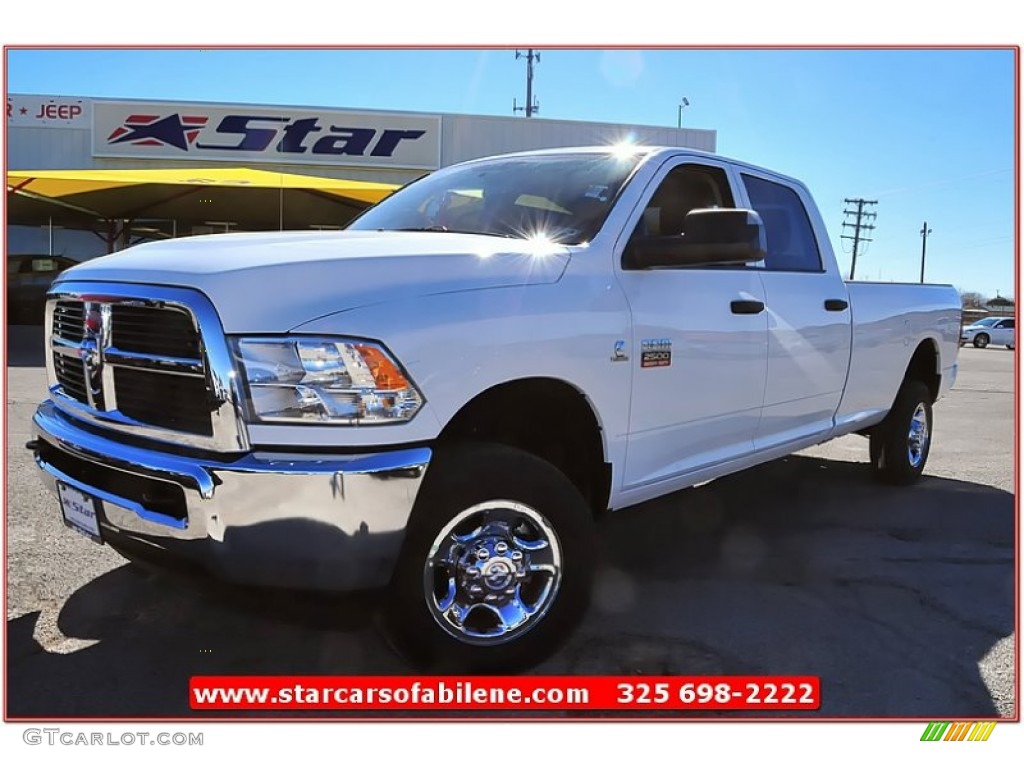 2012 Ram 2500 HD SLT Crew Cab 4x4 - Bright White / Dark Slate/Medium Graystone photo #1