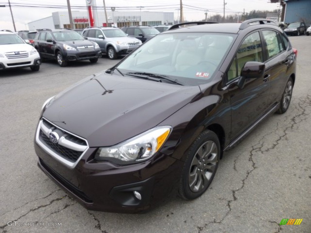 Deep Cherry Red Pearl 2013 Subaru Impreza 2.0i Sport Premium 5 Door Exterior Photo #75991157