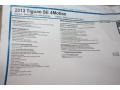  2013 Tiguan SE 4Motion Window Sticker