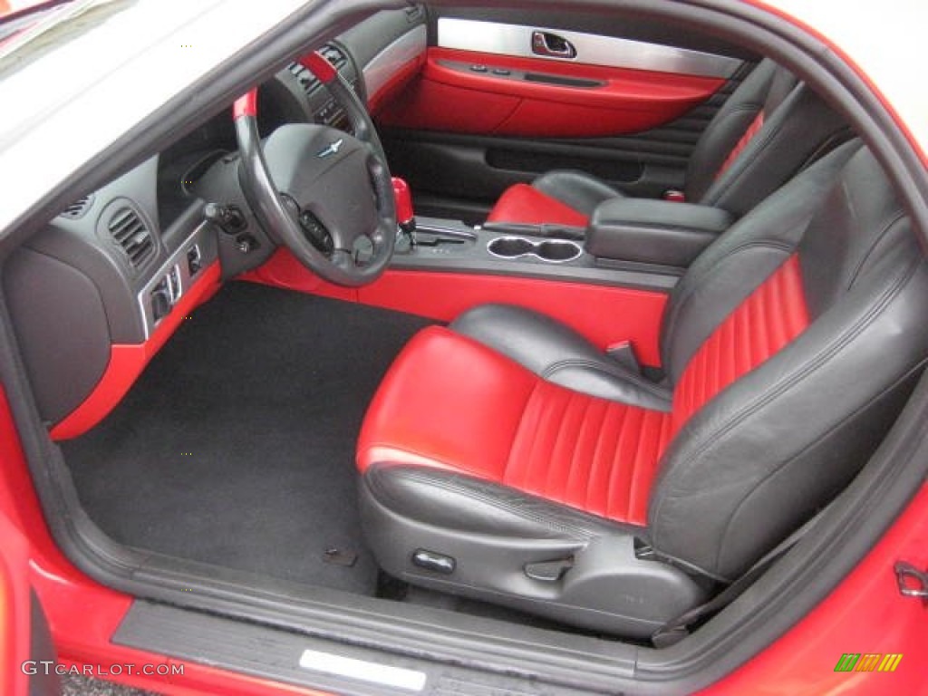 Torch Red Interior 2002 Ford Thunderbird Premium Roadster Photo #75991867