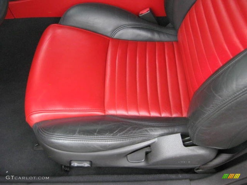 Torch Red Interior 2002 Ford Thunderbird Premium Roadster Photo #75991885
