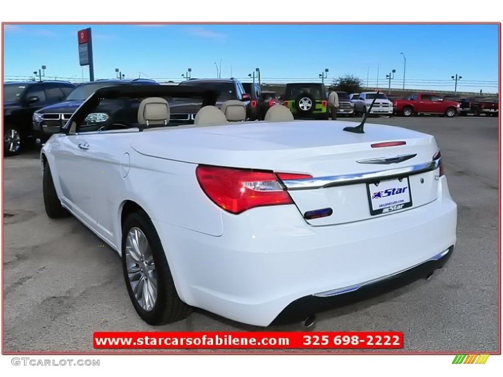 2013 200 Limited Hard Top Convertible - Bright White / Black/Light Frost Beige photo #3