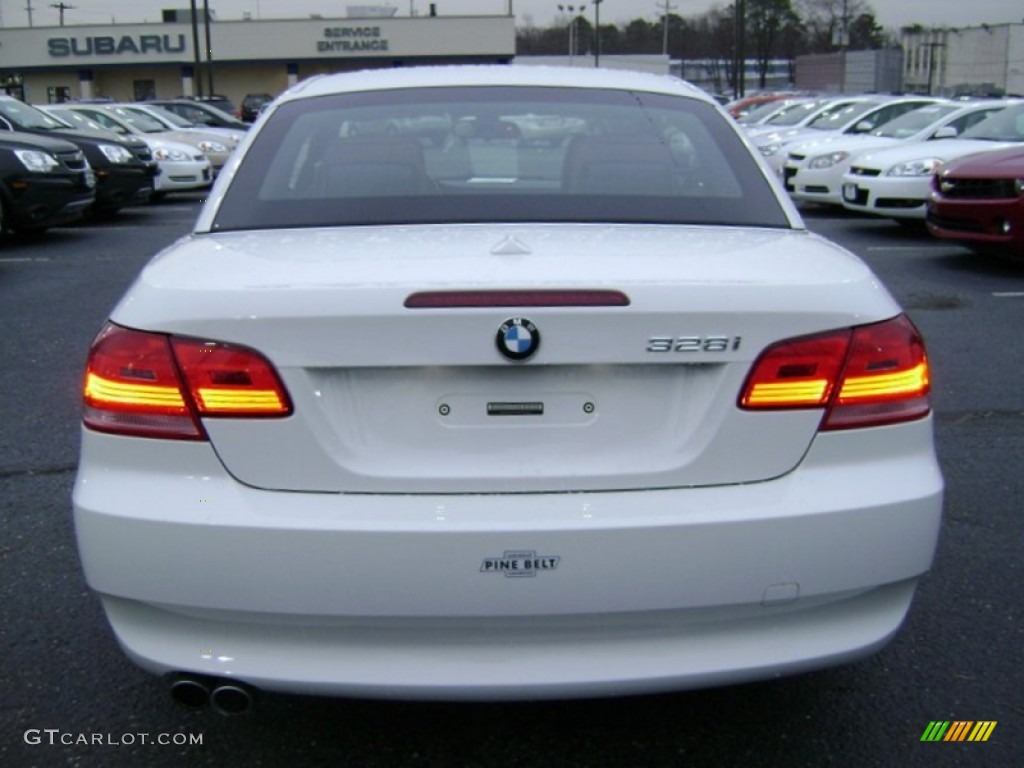 2009 3 Series 328i Convertible - Alpine White / Saddle Brown Dakota Leather photo #5