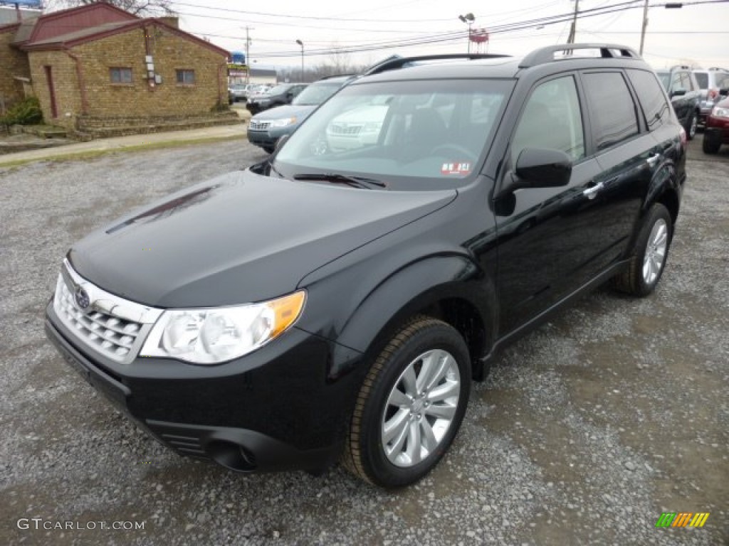 Obsidian Black Pearl 2013 Subaru Forester 2.5 X Premium Exterior Photo #75992435