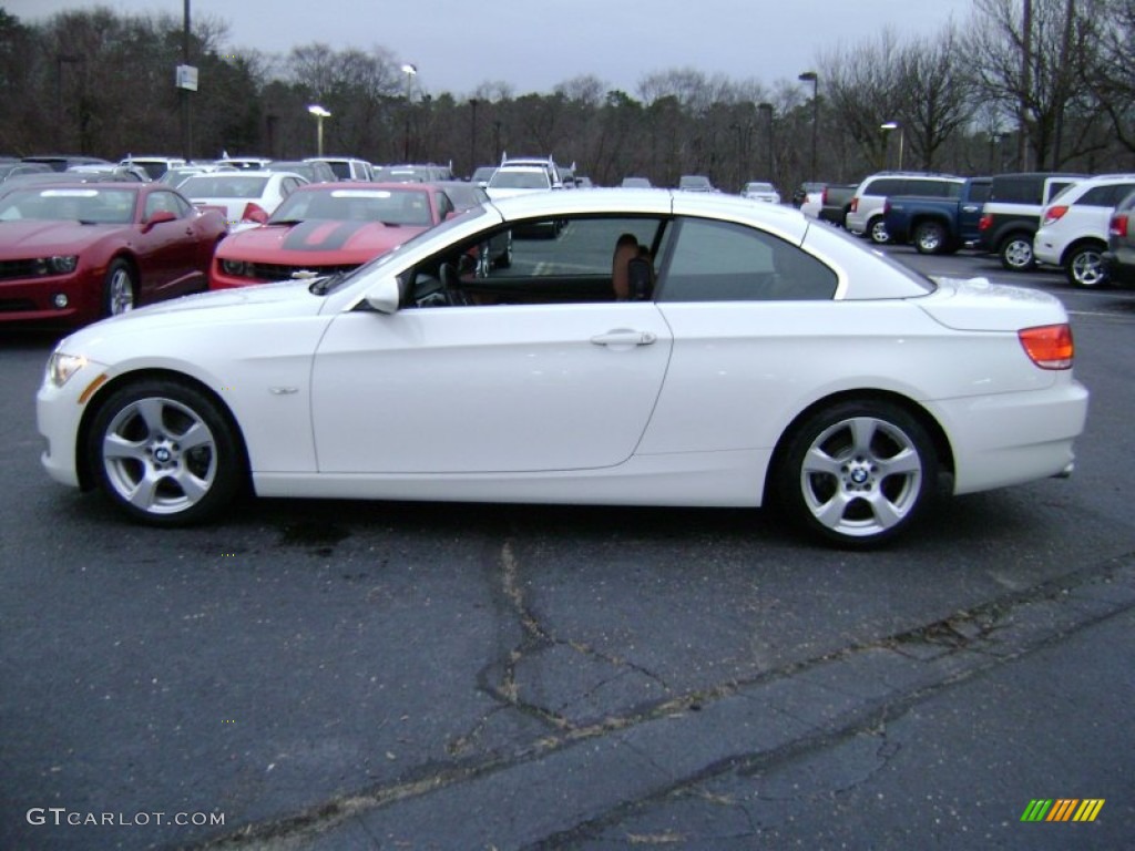 2009 3 Series 328i Convertible - Alpine White / Saddle Brown Dakota Leather photo #9