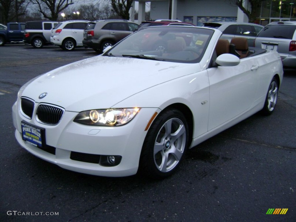 2009 3 Series 328i Convertible - Alpine White / Saddle Brown Dakota Leather photo #10