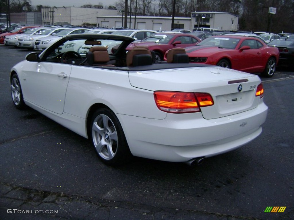 2009 3 Series 328i Convertible - Alpine White / Saddle Brown Dakota Leather photo #12
