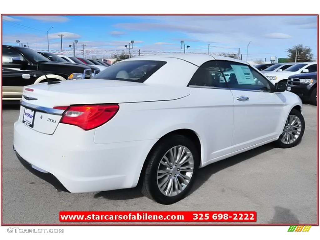 2013 200 Limited Hard Top Convertible - Bright White / Black/Light Frost Beige photo #34