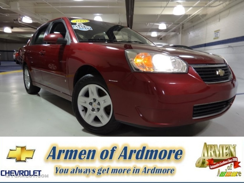 2007 Malibu LT Sedan - Sport Red Metallic / Ebony Black photo #1