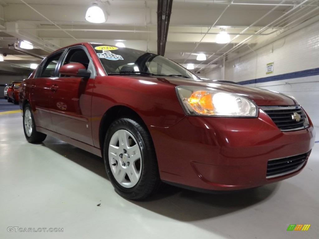 2007 Malibu LT Sedan - Sport Red Metallic / Ebony Black photo #5
