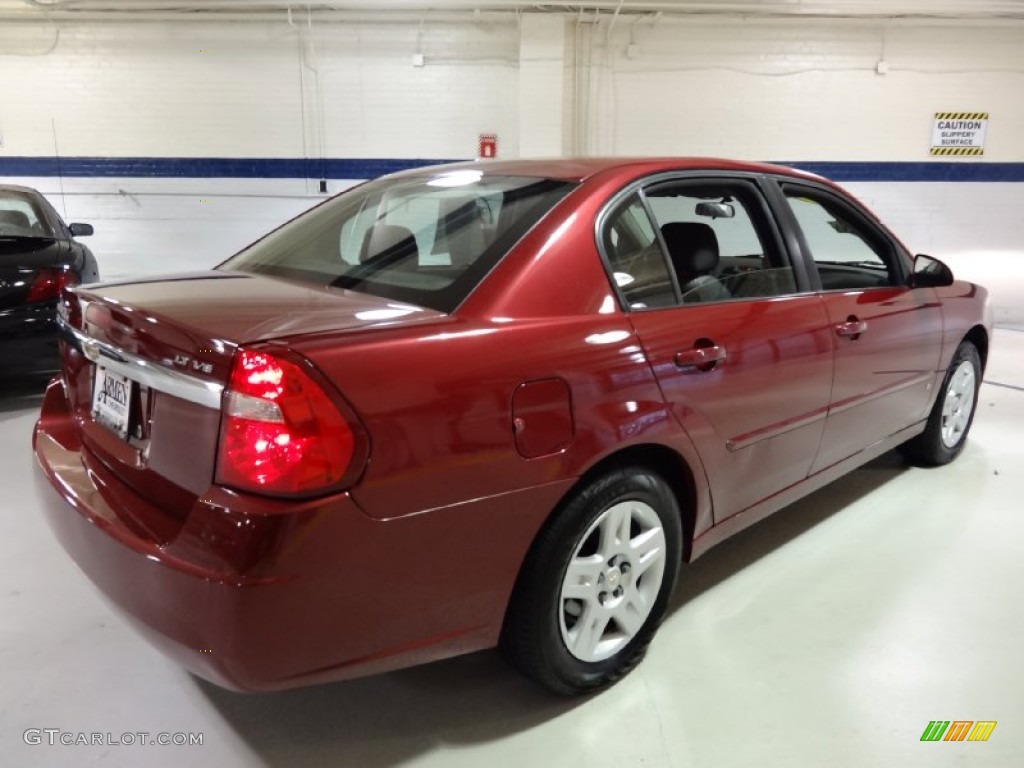 2007 Malibu LT Sedan - Sport Red Metallic / Ebony Black photo #7
