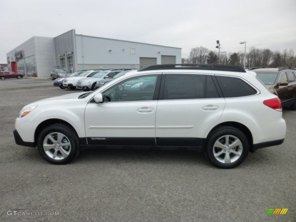 Satin White Pearl 2013 Subaru Outback 2.5i Limited Exterior Photo #75994393