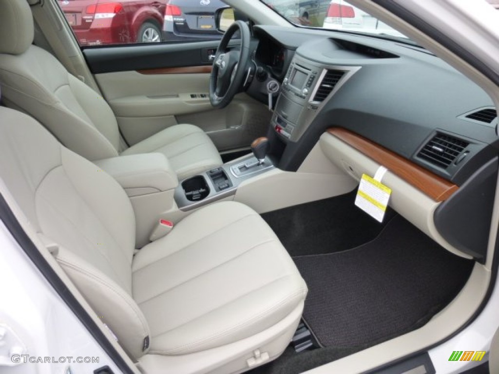Warm Ivory Leather Interior 2013 Subaru Outback 2.5i Limited Photo #75994489