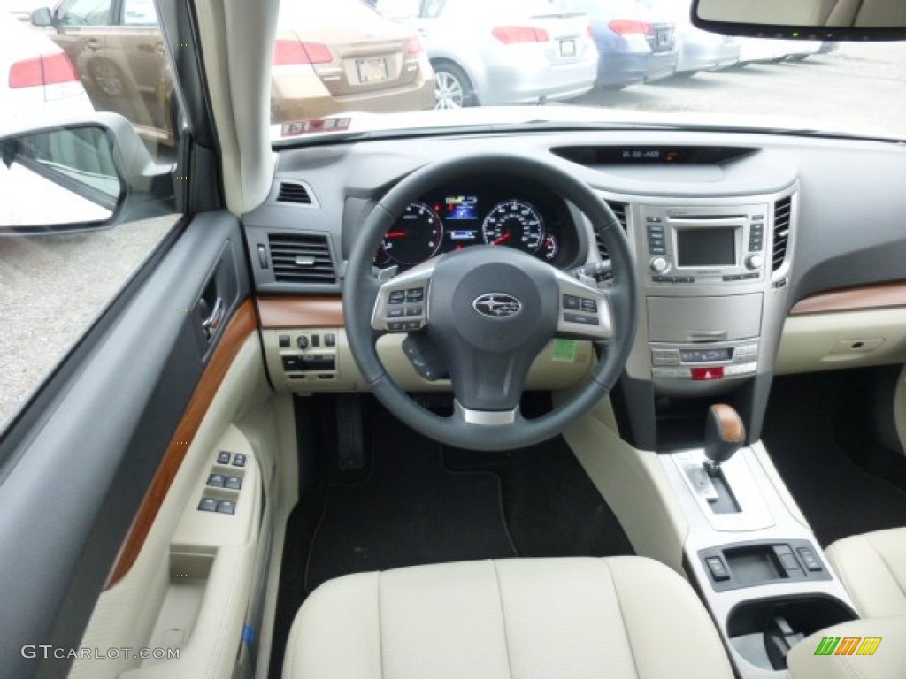 2013 Subaru Outback 2.5i Limited Warm Ivory Leather Dashboard Photo #75994561