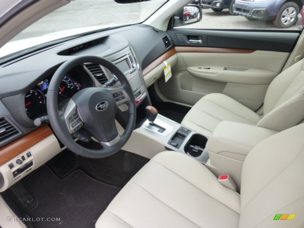 Warm Ivory Leather Interior 2013 Subaru Outback 2.5i Limited Photo #75994585