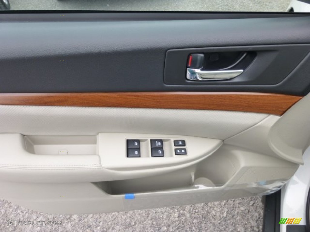 2013 Subaru Outback 2.5i Limited Warm Ivory Leather Door Panel Photo #75994598