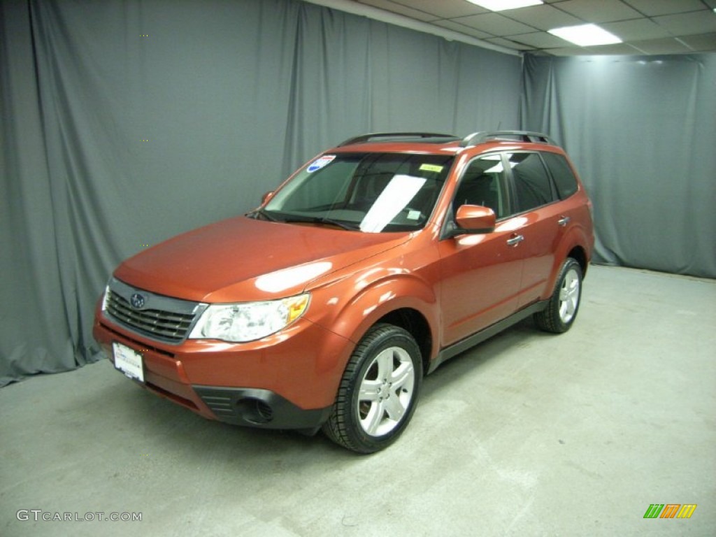 2010 Forester 2.5 X Premium - Paprika Red Pearl / Black photo #1