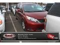 2011 Salsa Red Pearl Toyota Sienna LE  photo #1