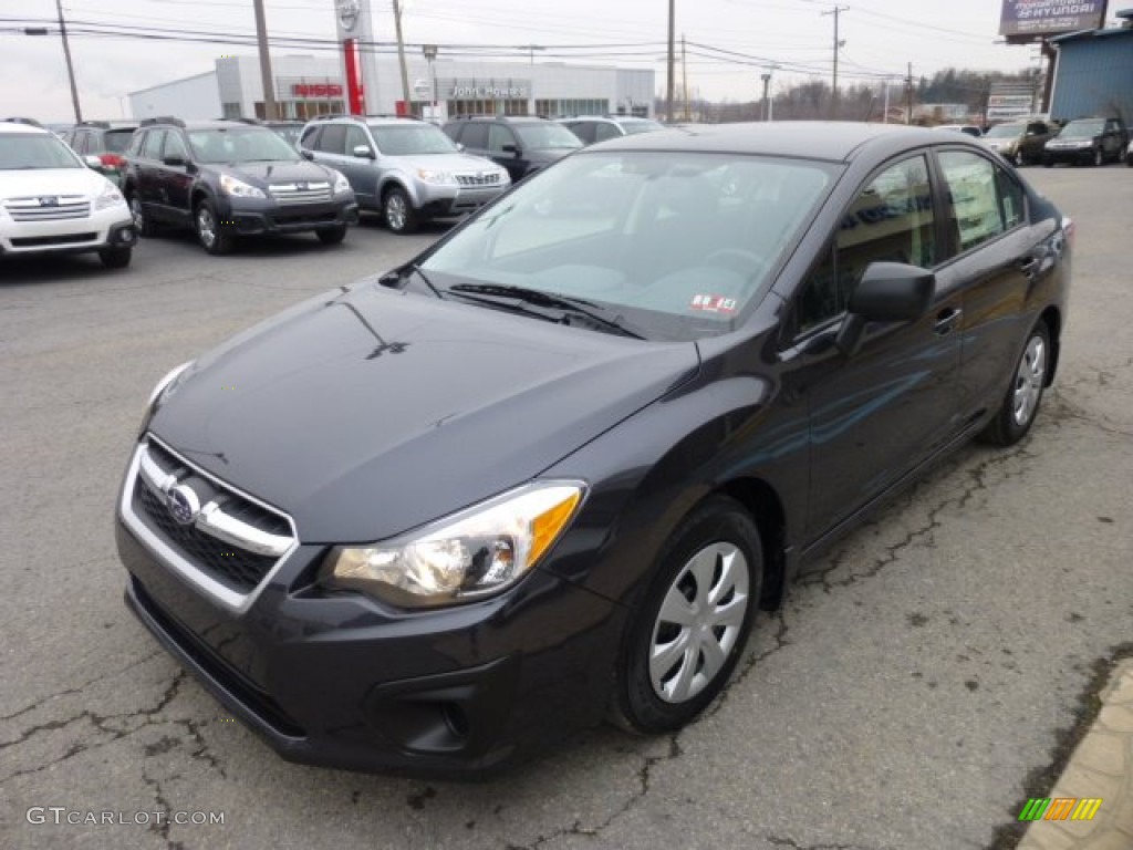 2013 Impreza 2.0i 4 Door - Dark Gray Metallic / Black photo #3