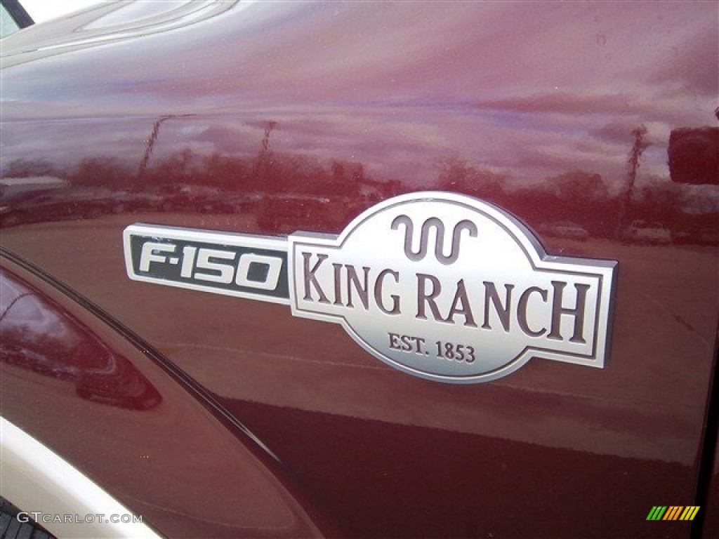 2010 F150 King Ranch SuperCrew - Royal Red Metallic / Chapparal Leather photo #11