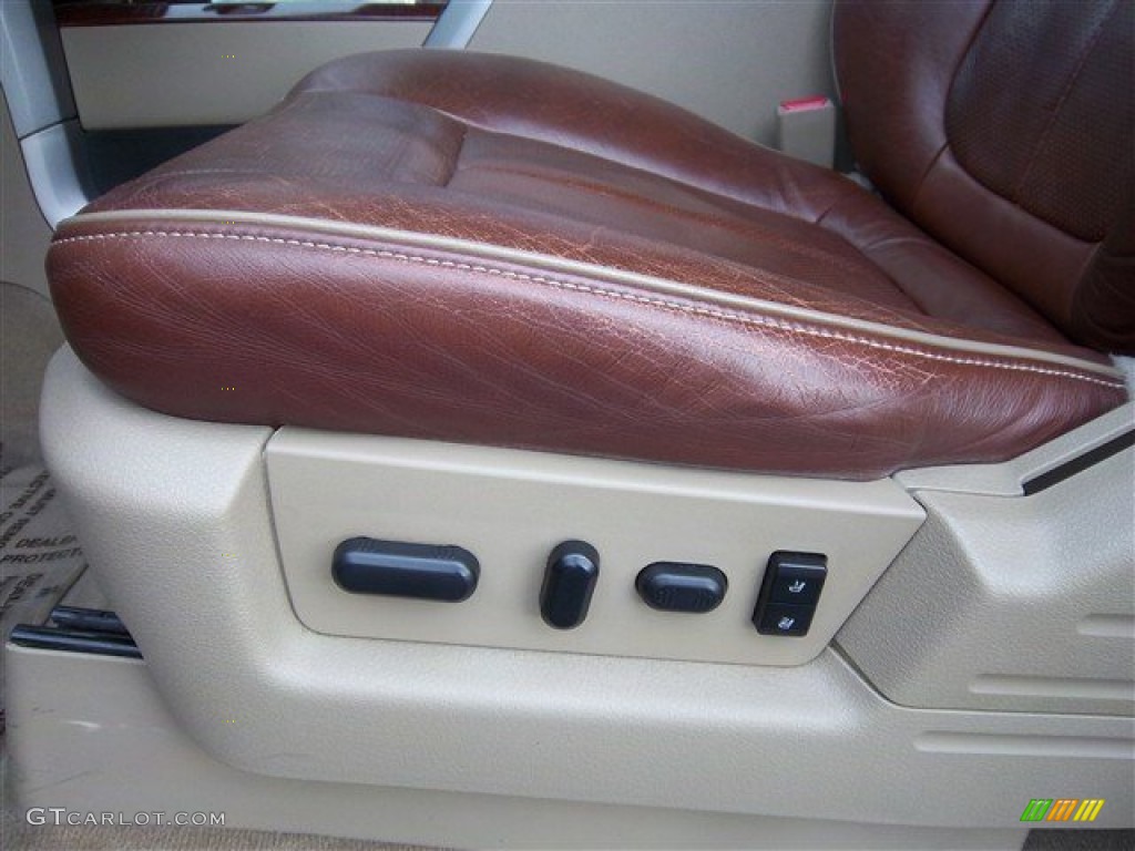 2010 F150 King Ranch SuperCrew - Royal Red Metallic / Chapparal Leather photo #15
