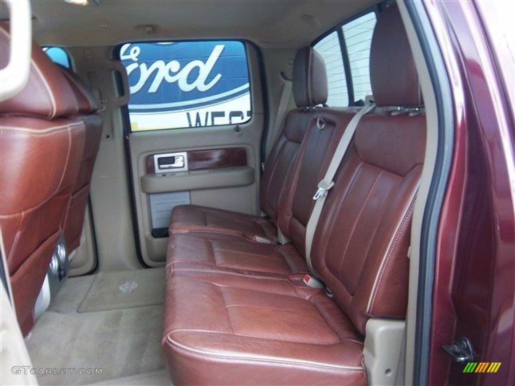 2010 F150 King Ranch SuperCrew - Royal Red Metallic / Chapparal Leather photo #18