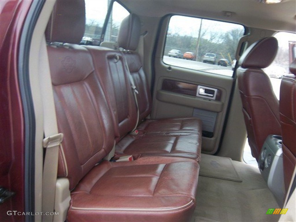 2010 F150 King Ranch SuperCrew - Royal Red Metallic / Chapparal Leather photo #21