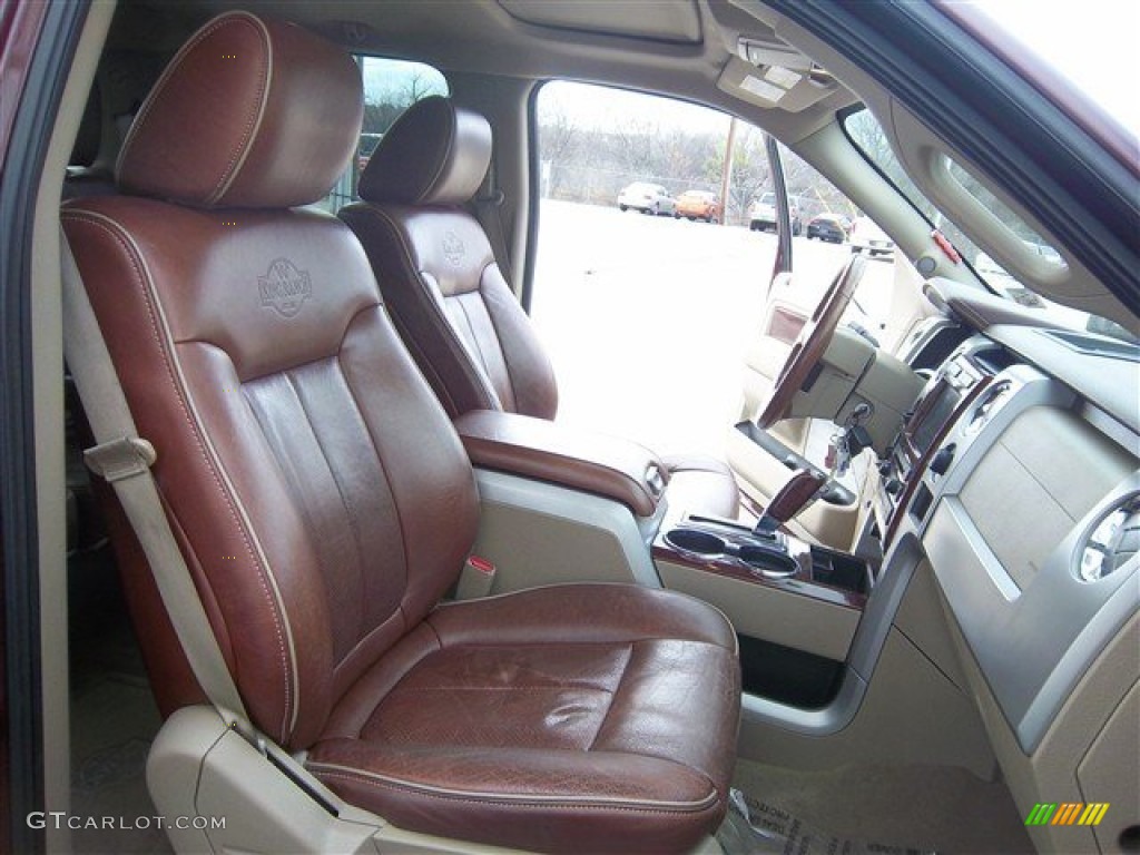 2010 F150 King Ranch SuperCrew - Royal Red Metallic / Chapparal Leather photo #23