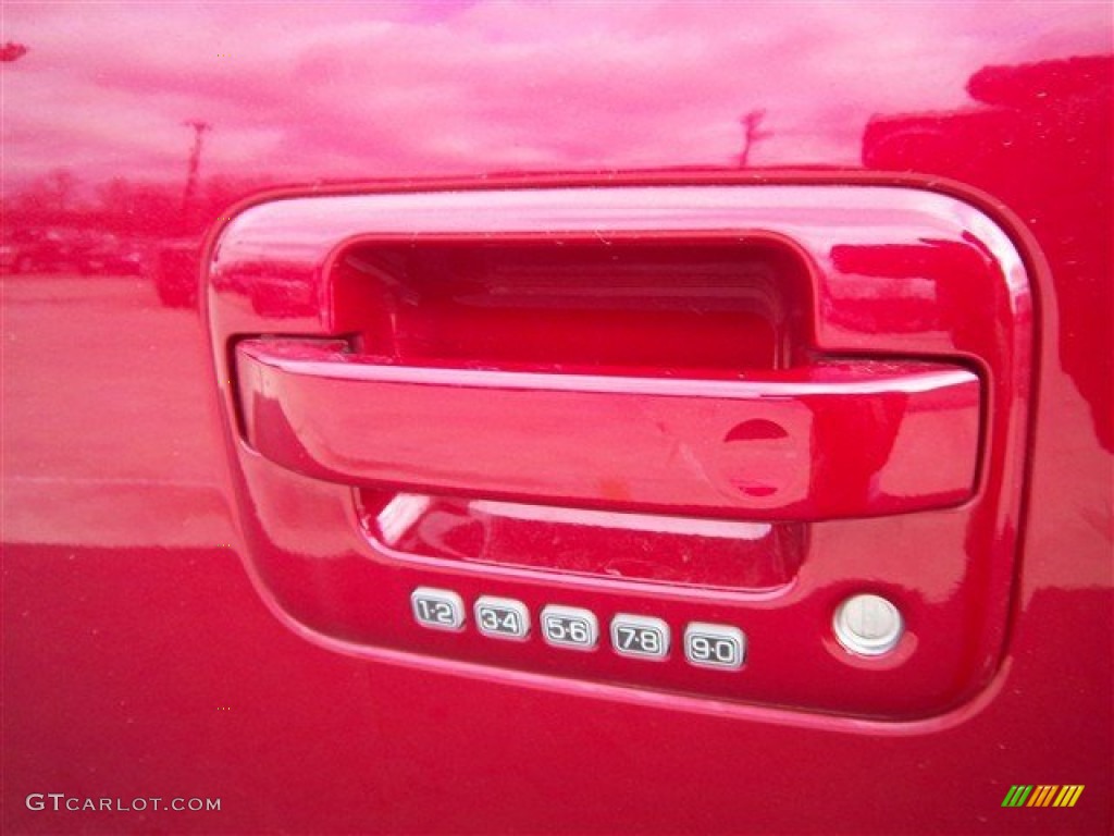 2010 F150 Lariat SuperCrew - Red Candy Metallic / Tan photo #10