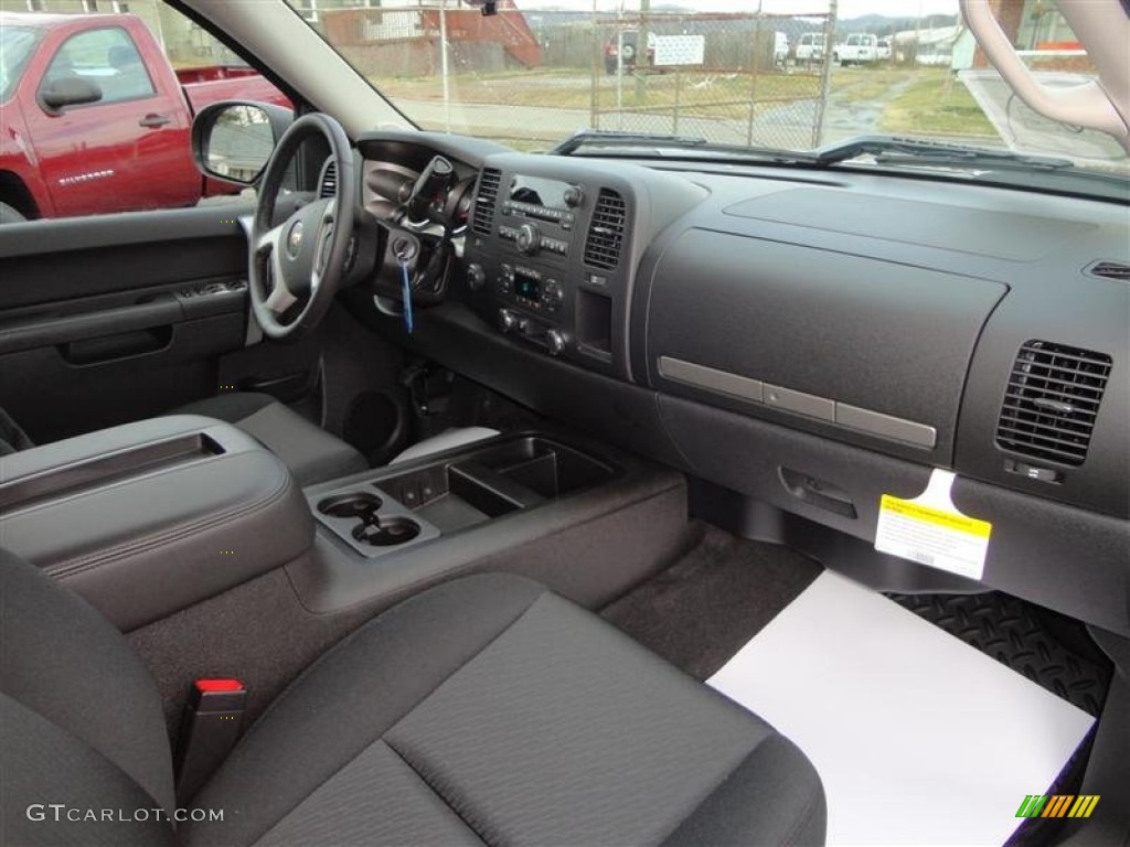 2013 Chevrolet Silverado 1500 LT Crew Cab 4x4 Ebony Dashboard Photo #75997831