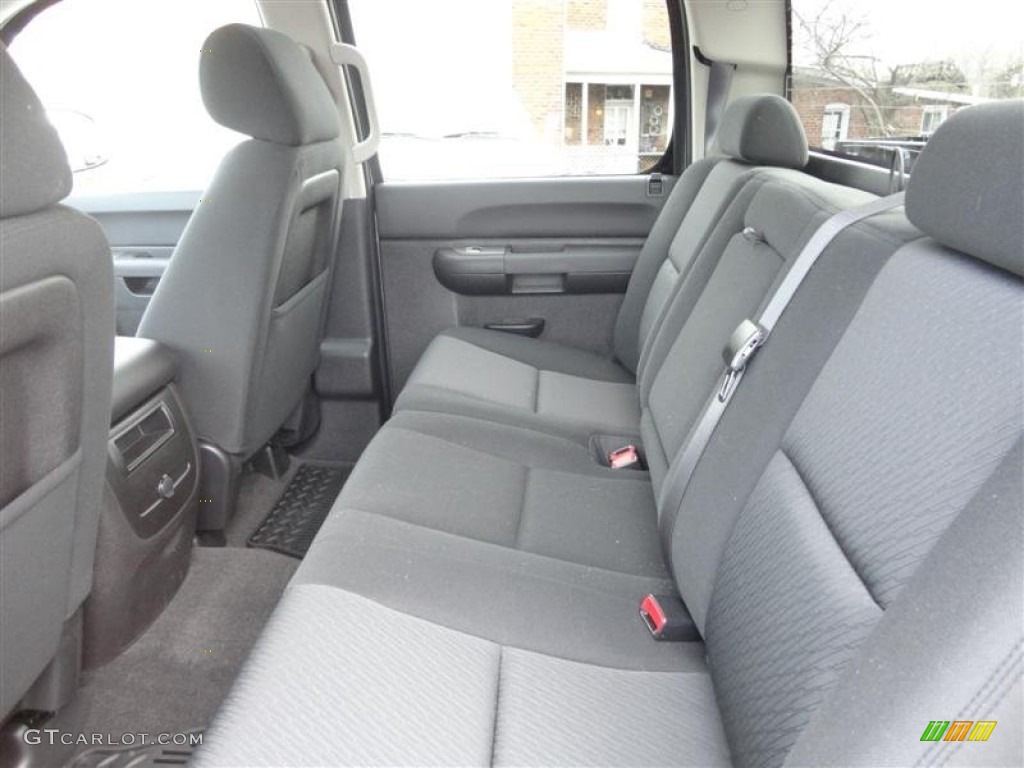 Ebony Interior 2013 Chevrolet Silverado 1500 LT Crew Cab 4x4 Photo #75997864