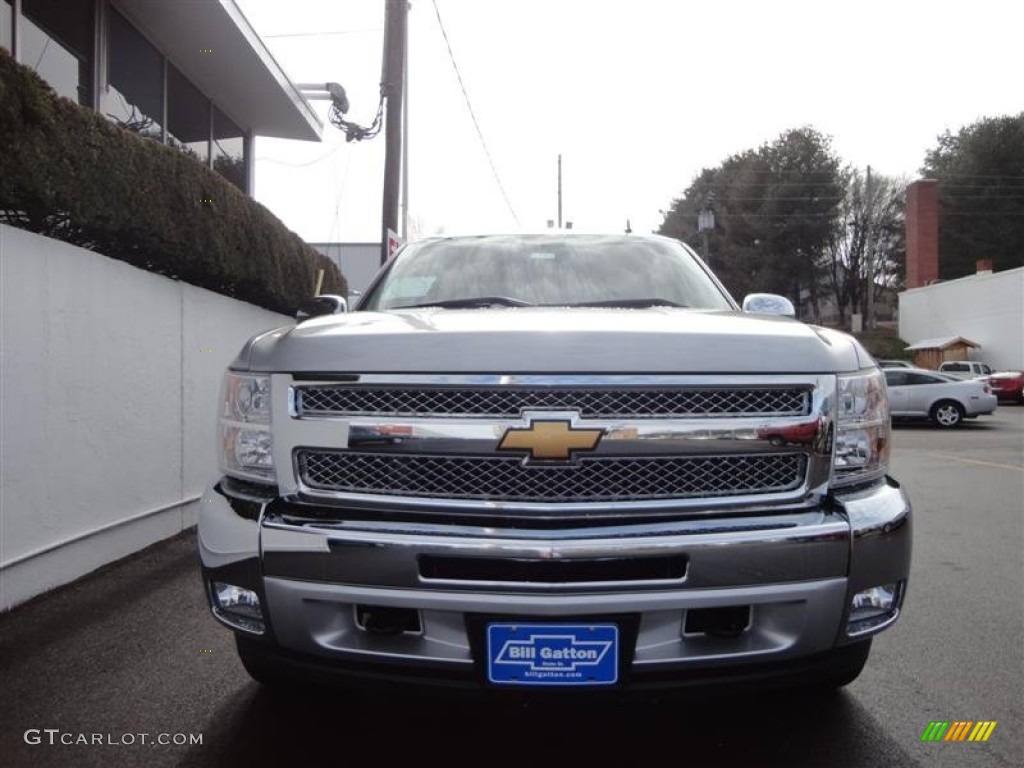 2013 Silverado 1500 LT Extended Cab 4x4 - Silver Ice Metallic / Light Titanium/Dark Titanium photo #2