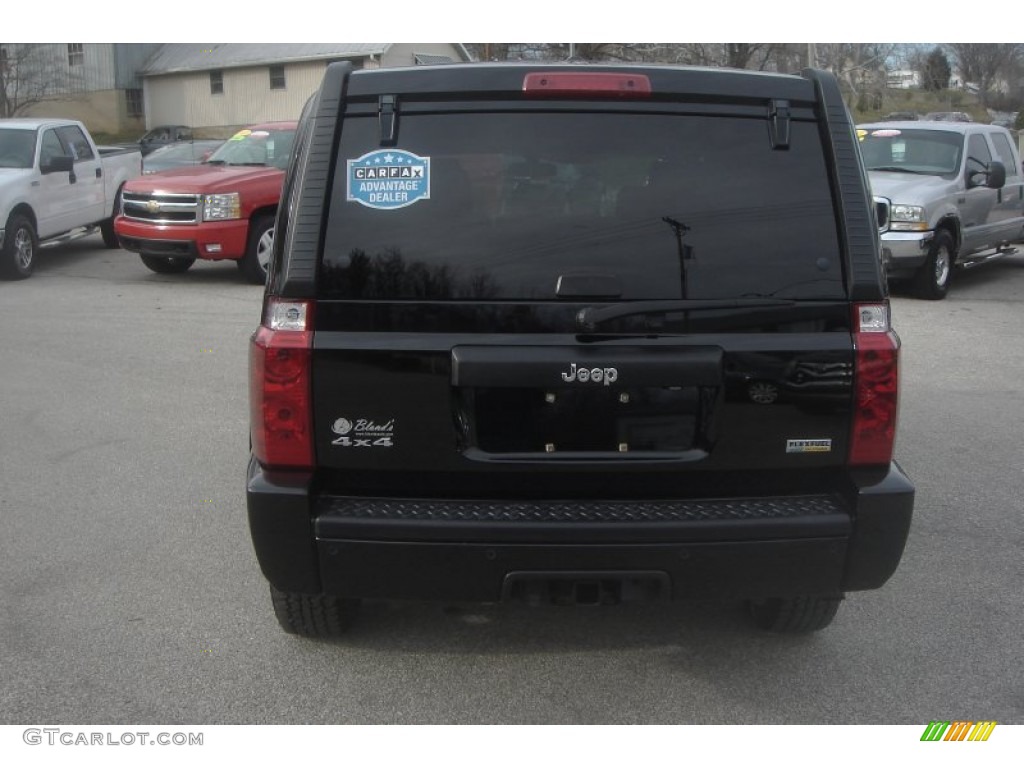 2007 Commander Sport 4x4 - Black Clearcoat / Medium Slate Gray photo #4