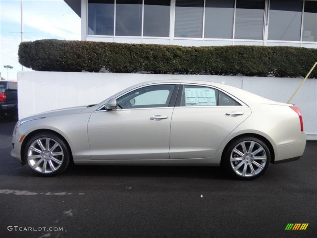 Silver Coast Metallic 2013 Cadillac ATS 2.0L Turbo Luxury Exterior Photo #75998606