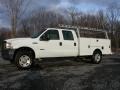 Oxford White 2007 Ford F350 Super Duty XL Crew Cab 4x4 Chassis Exterior