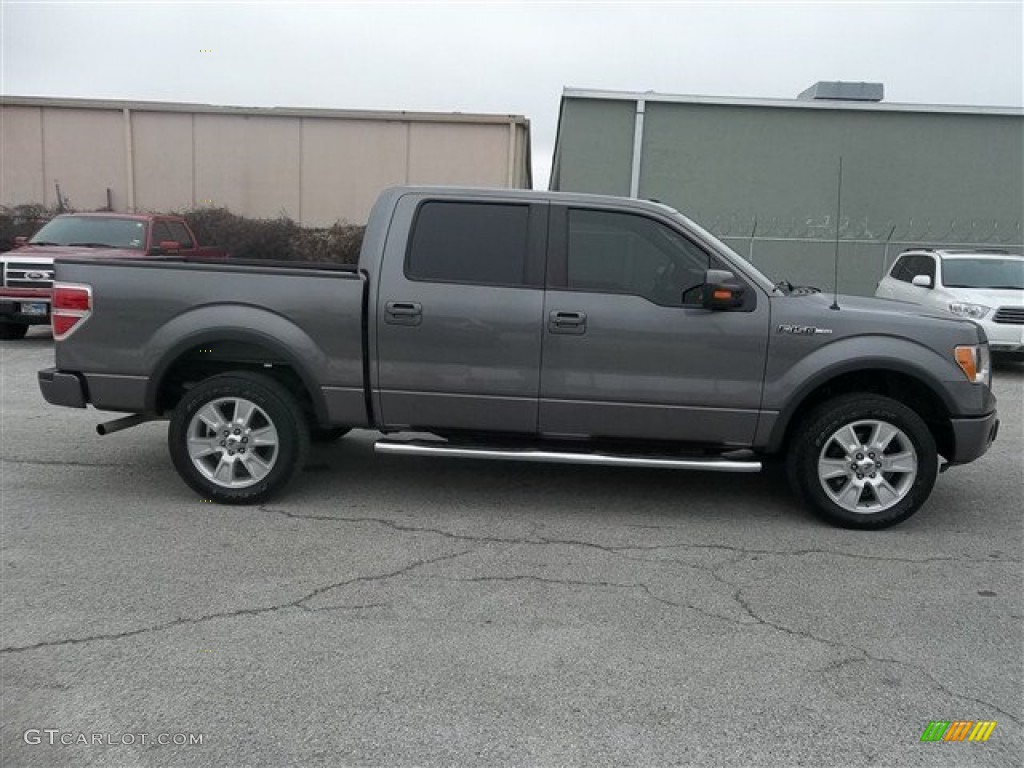 2010 F150 Lariat SuperCrew 4x4 - Sterling Grey Metallic / Black photo #2