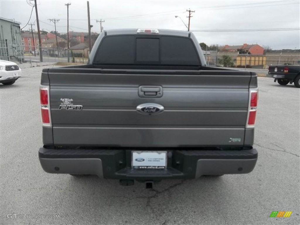 2010 F150 Lariat SuperCrew 4x4 - Sterling Grey Metallic / Black photo #4