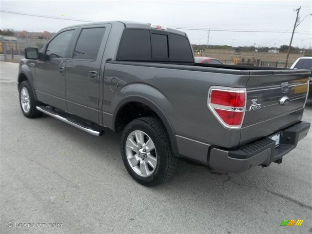 2010 F150 Lariat SuperCrew 4x4 - Sterling Grey Metallic / Black photo #5