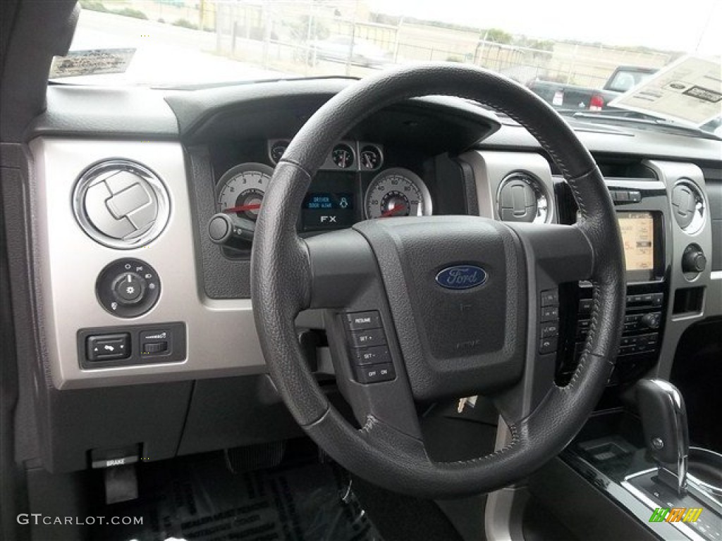 2010 F150 Lariat SuperCrew 4x4 - Sterling Grey Metallic / Black photo #16