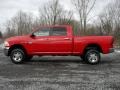 2011 Flame Red Dodge Ram 2500 HD SLT Crew Cab 4x4  photo #5